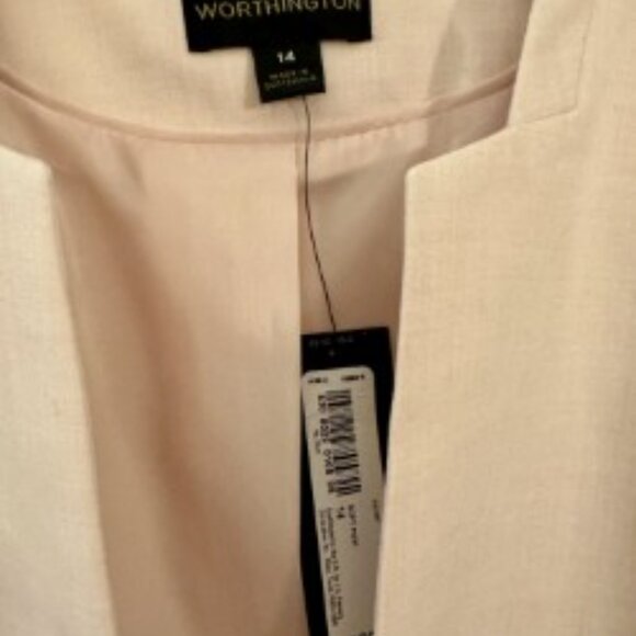 NWT Worthington Blazer Blush Pink 14 - Picture 2 of 4